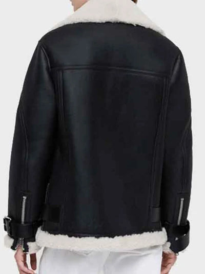 Women’s Black Shearling Leather Jacket