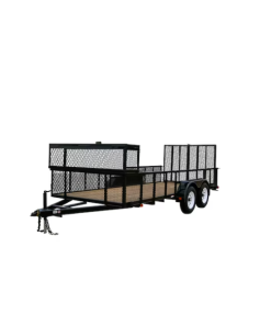 Carry-On Trailer 6-ft x 16-ft Treated Lumber Utility Trailer with Ramp Gate