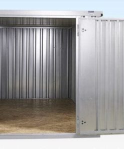 4M X 2.1M Flat Pack Container Store – Galvanised