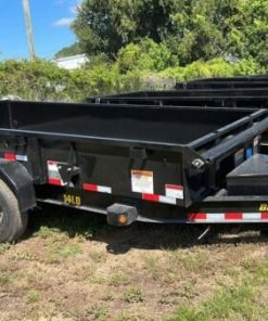 14 Foot Big Tex Low Profile with Spreader Gate Black Dump Trailer (14LD-14BK)