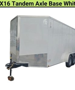 Spartan 7X16 Tandem Axle Cargo Trailer | White | SP7X16TA