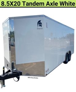 Spartan 8.5X20 Tandem Axle Enclosed Cargo Trailer | White