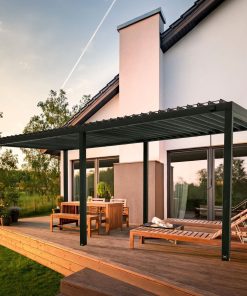20×10 Sarasota Steel Louvered Pergola