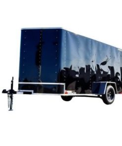 Small Black Enclosed Trailer