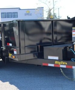 12 Foot Big Tex Pro Series Tandem Axle Single Ram with Spreader Gate Black Dump Trailer (10SR-12XLBK6SIR)