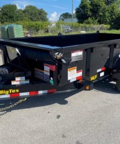 14 Foot Big Tex Heavy Duty Low Profile with Spreader Gate Black Dump Trailer (14LP-14BK6SIRPD)