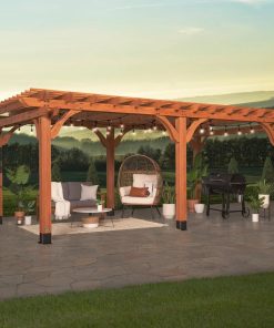 20×12 beaumont pergola – brown