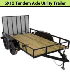 Triple Crown 6X12 Tandem Axle Utility Trailer | U6X12T15O