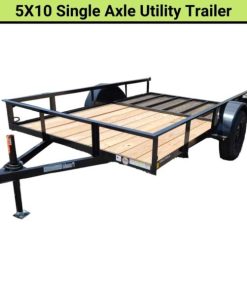 Triple Crown 6X10 Single Axle Utility Trailer | Black | U6X10G